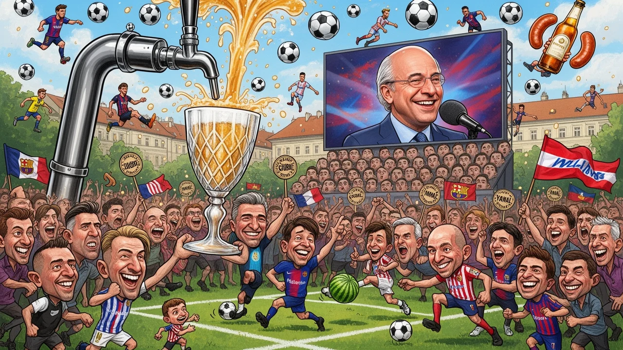 Cover art: Velký fotbal na Vinohradech, kde Infantino schytal bučení