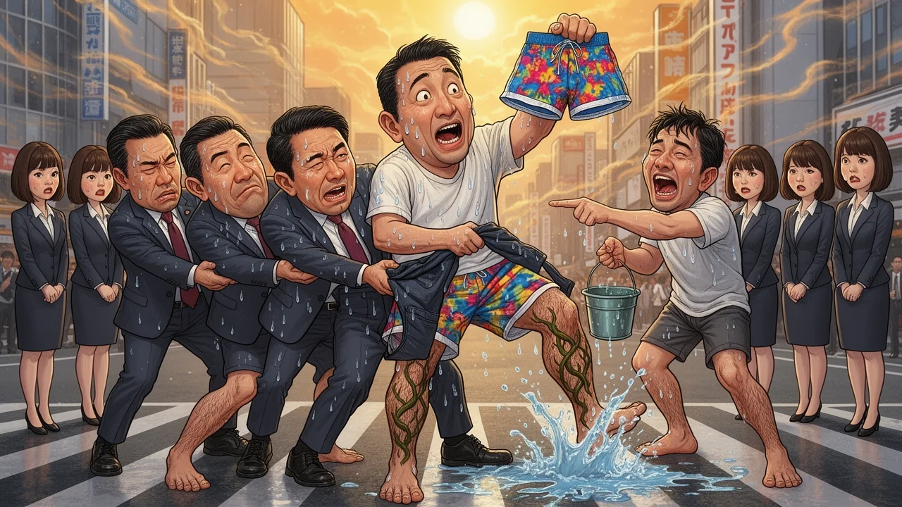 Cover art: Chlupaté mužské nohy děsí celé Tokio