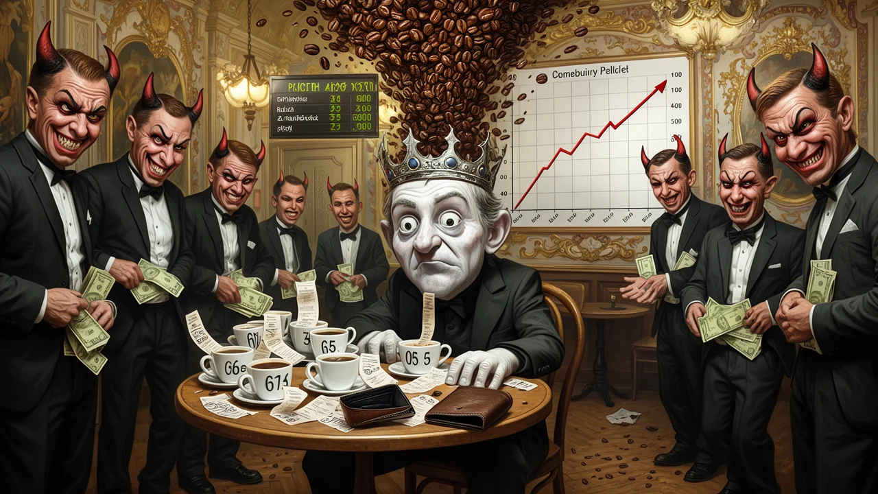 Cover art: Na burze za pakatel, v kavárně za majlant