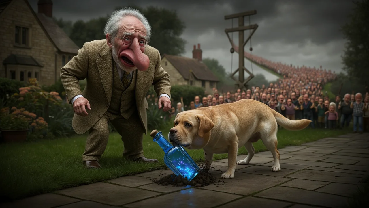 Cover art: Sto šedesát let temna rozkopal jeden chlupáč
