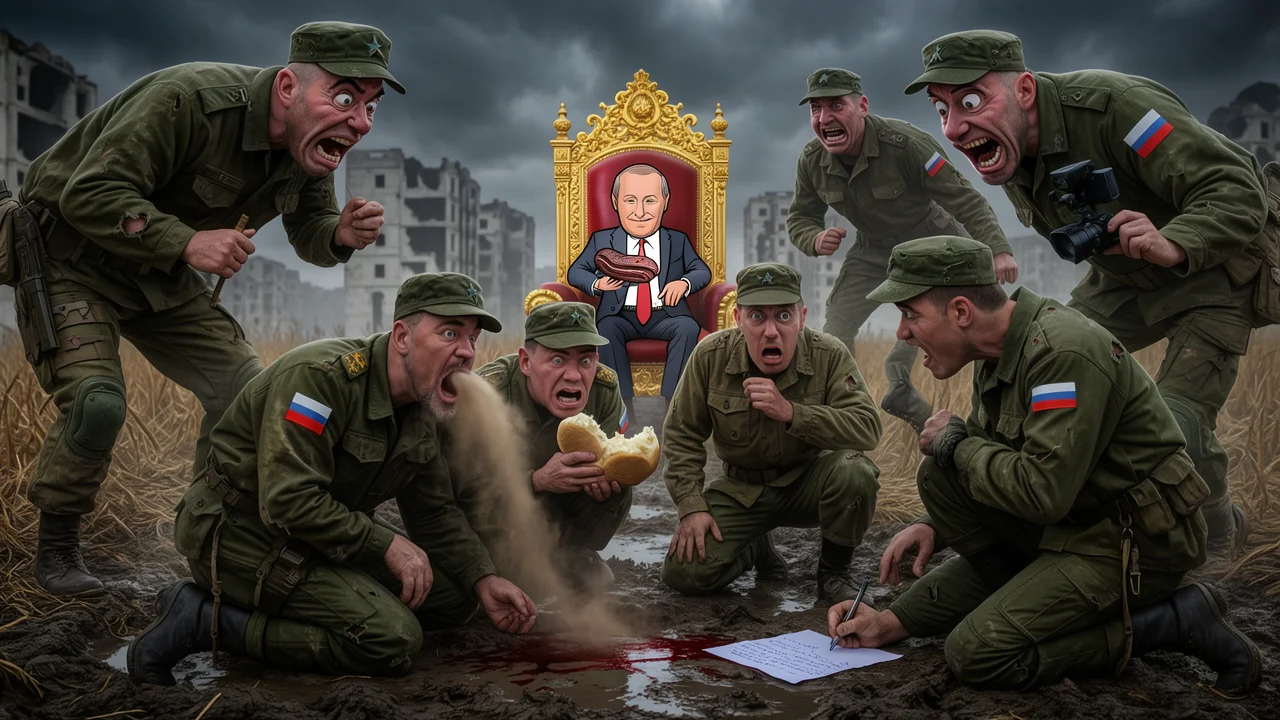Cover art: Slavná armáda v blátě, co nemá ani na vlastní žrádlo