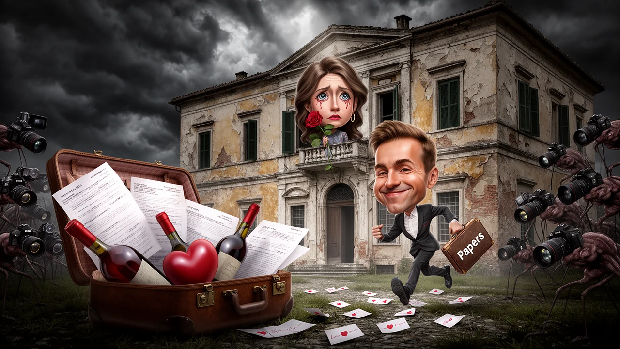 Cover art: Rozvod v tichu a klidu podle slavného italského scénáře