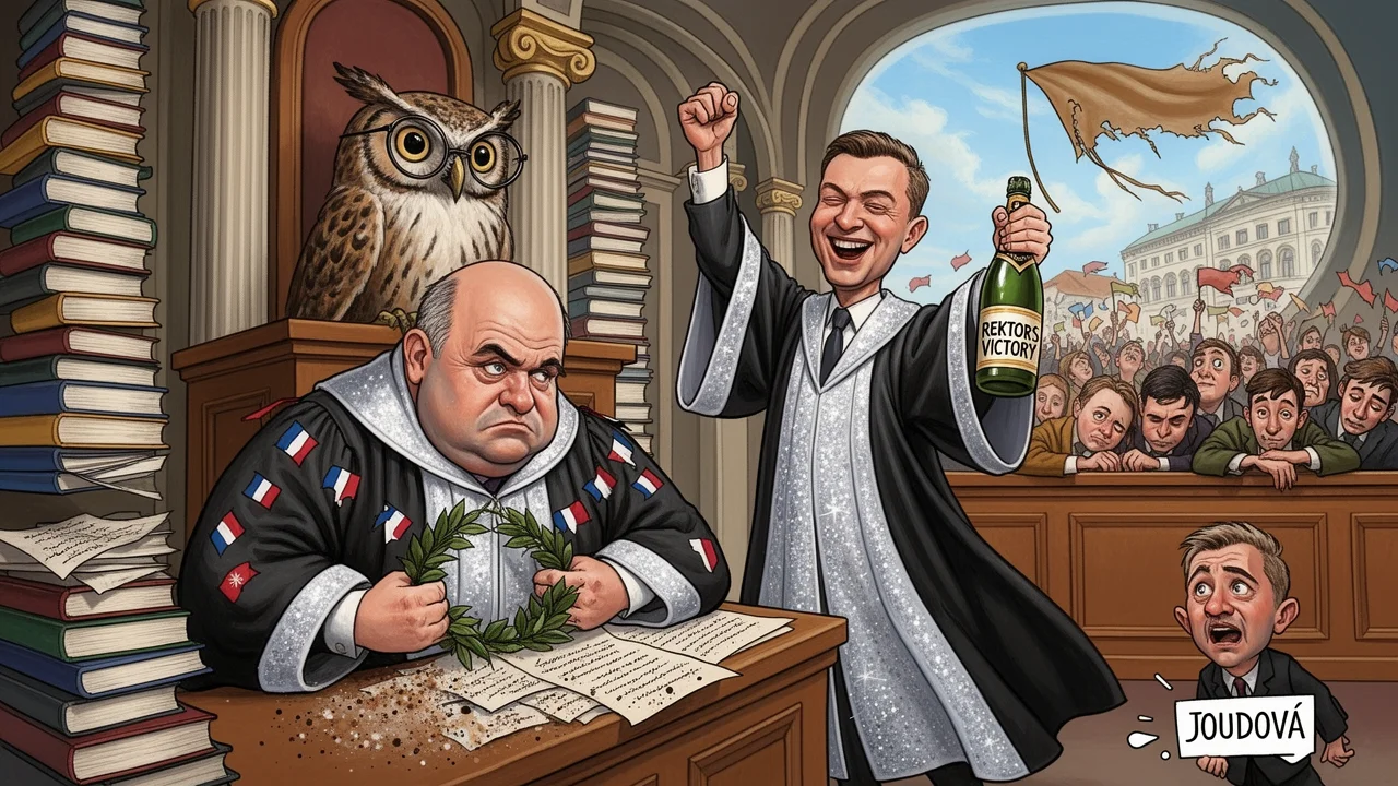 Cover art: Marný boj věčného děkana Miroslava Ševčíka u soudu