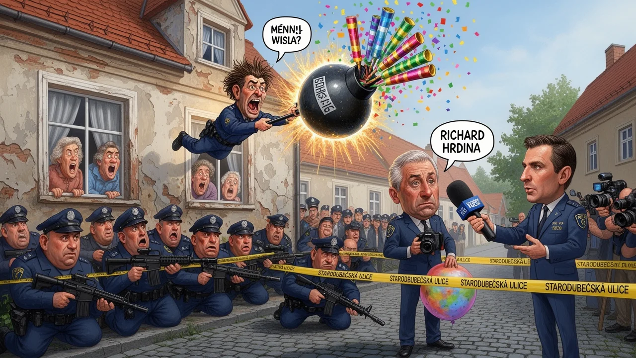 Cover art: Sliboval výbuchy a zbraně, ale nakonec v domě nic nenašli