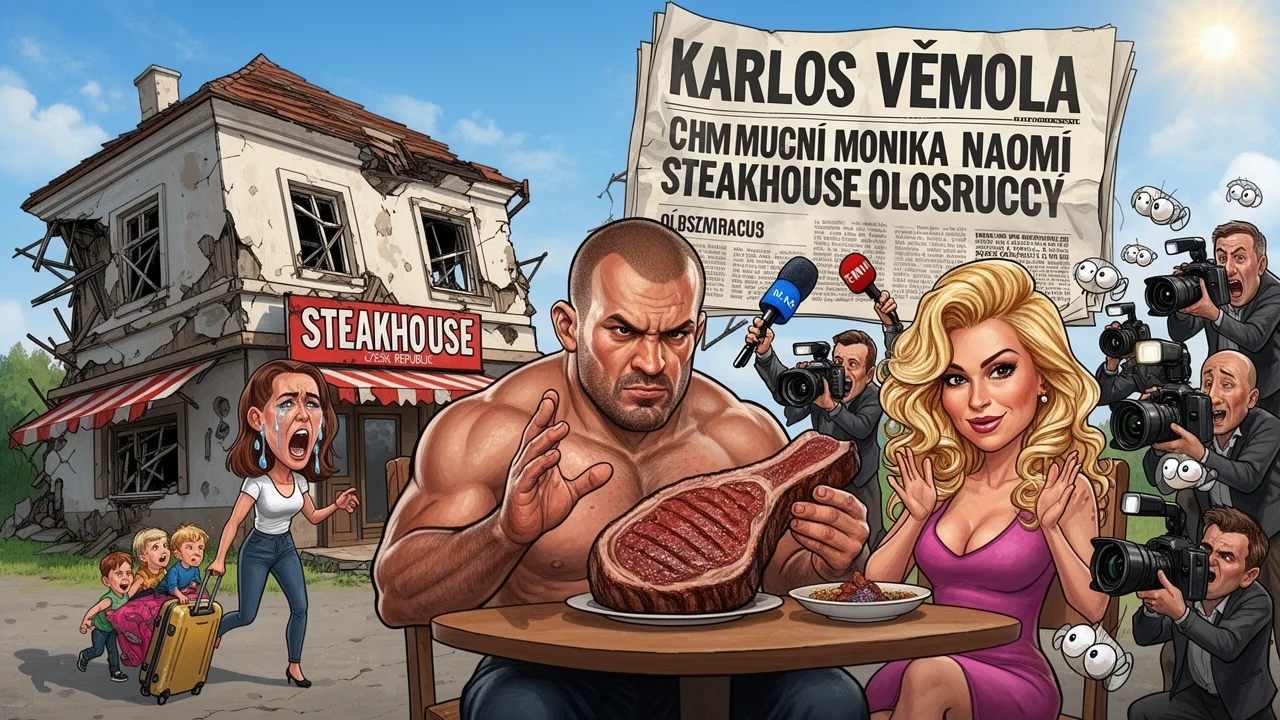 Cover art: Karlos na obědě v pravé poledne, nebo rande s blondýnou?