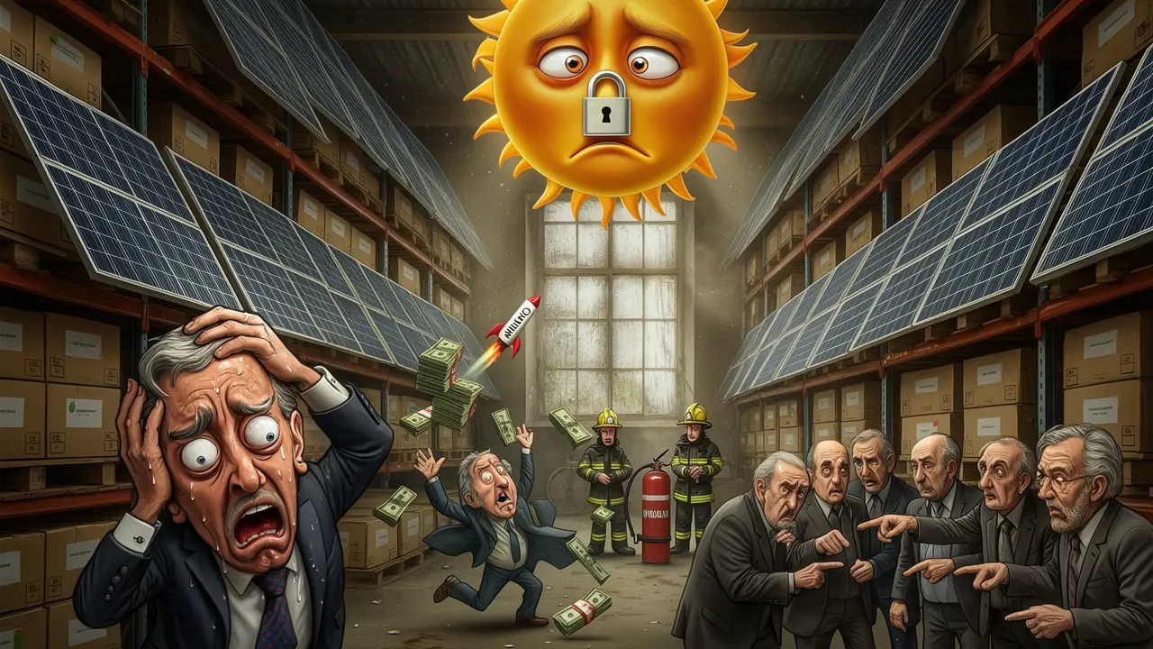 Cover art: Slunce v krabici, tma v radnici