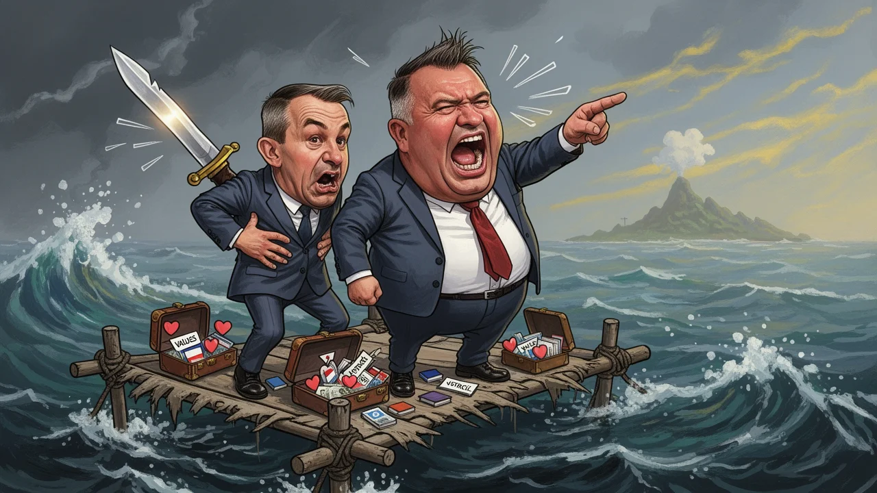 Cover art: Vládní letka stojí a nůž v zádech bodá