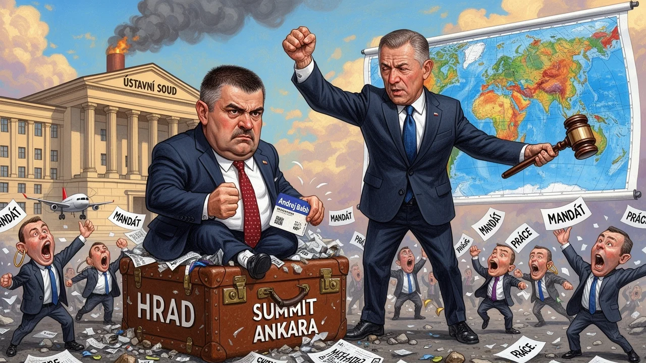 Cover art: Boje o palubní lístek do daleké Ankary aneb Prezident hrozí