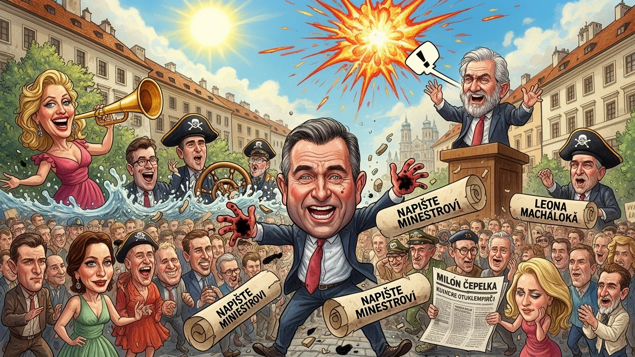 Cover art: Miloň Čepelka a divoká show na Kavčích horách