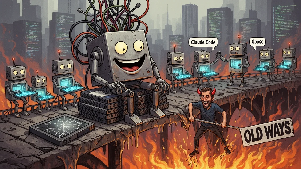 Cover art: Cynická poznámka o tom, jak nám robot do kafe kecá