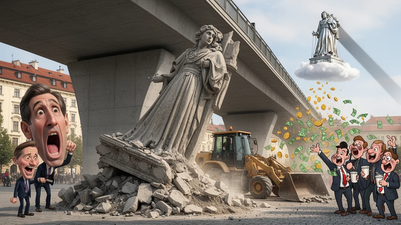 Cover art: Třináct milionů za zřícený beton, který ztratil rovnováhu