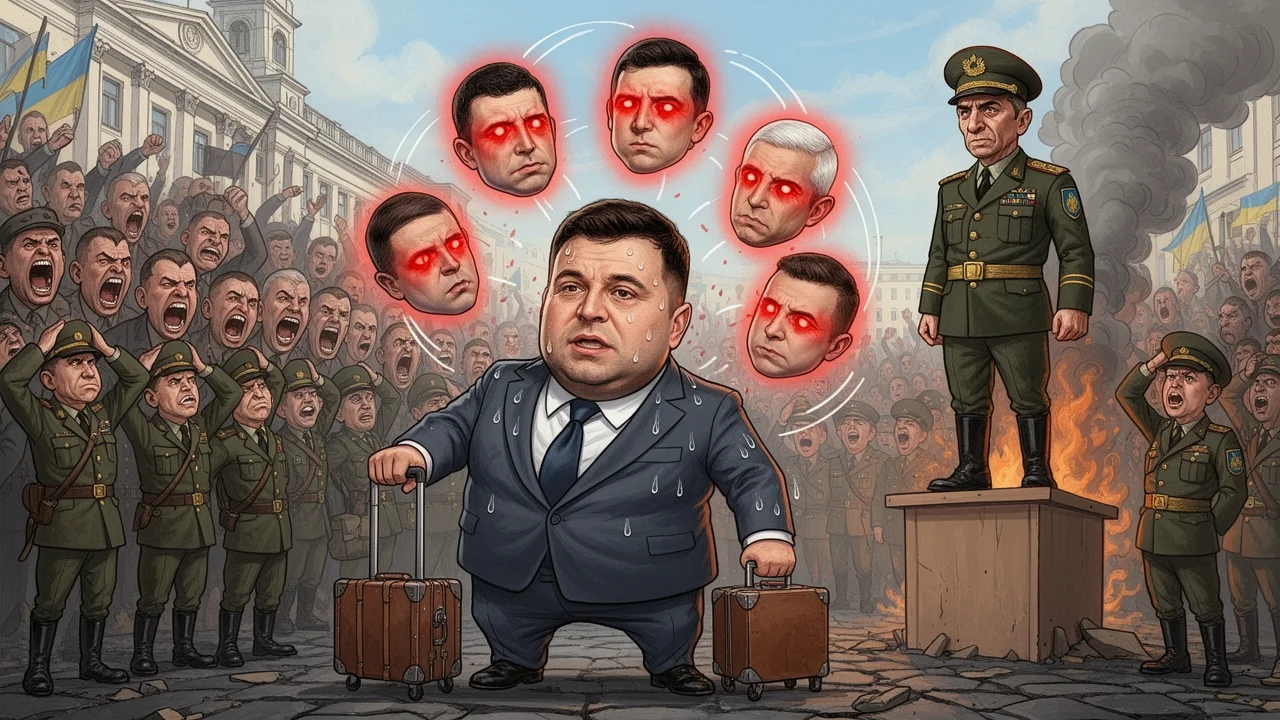 Cover art: Vzpoura na ulici smetla velitele ukrajinské armády