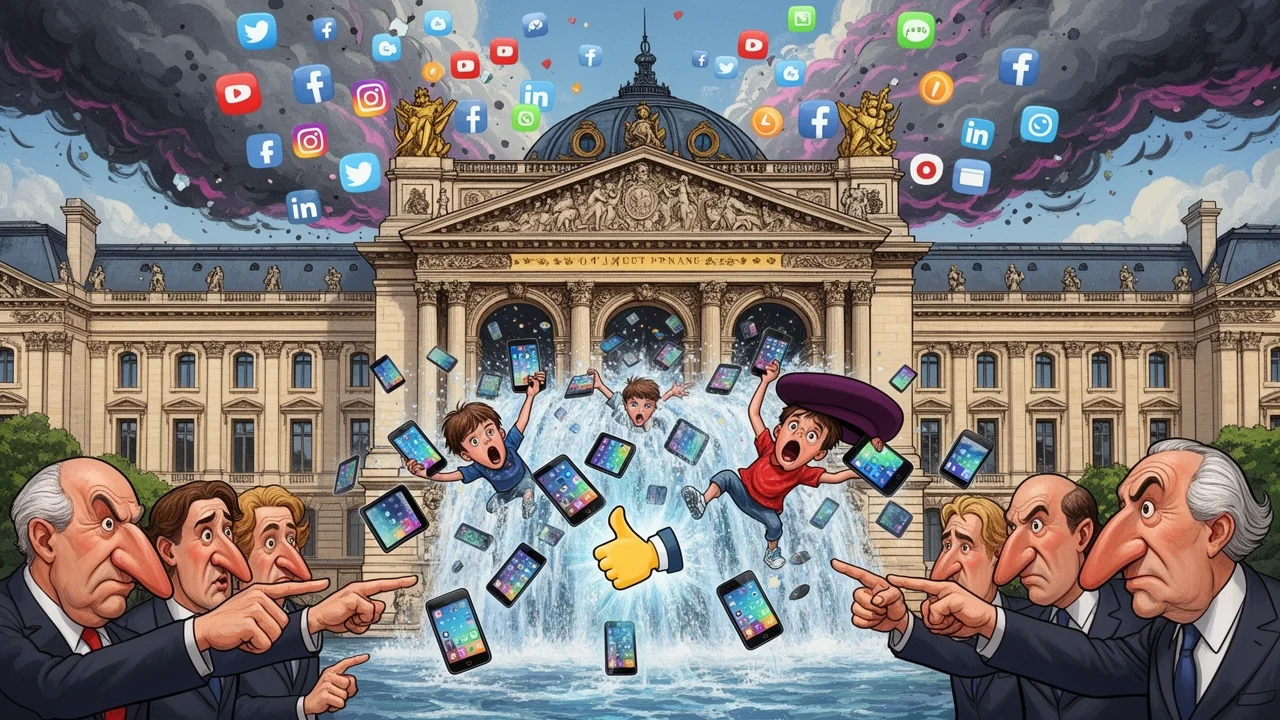 Cover art: Prezident Emmanuel Macron zakázal dětem lajky