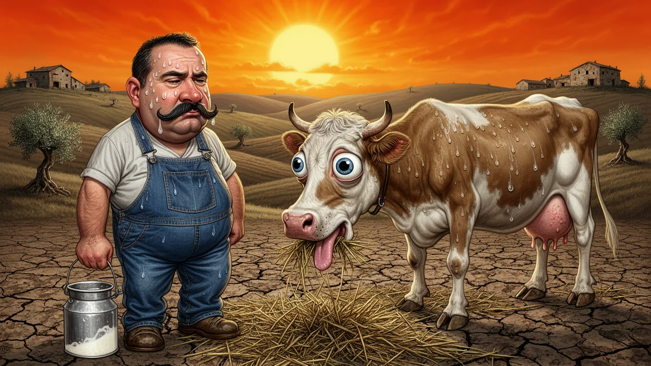 Cover art: Proč smutné krávy v Itálii nemají rády vedro