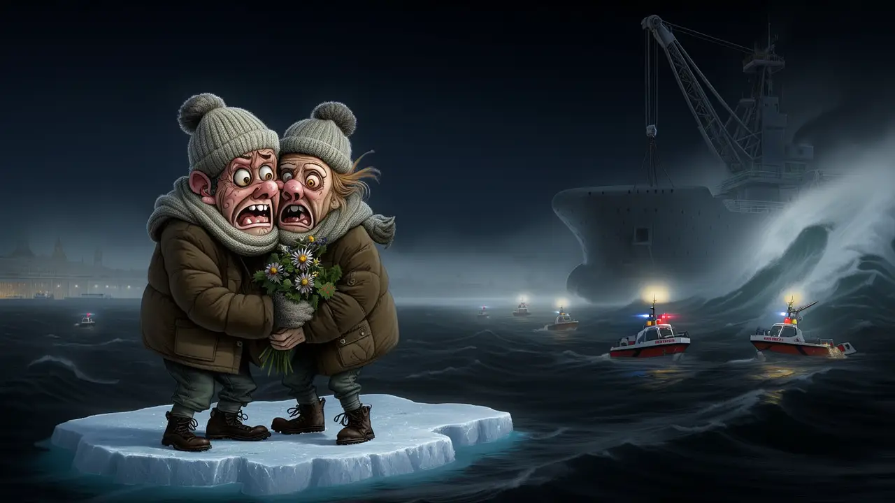 Cover art: Jak se z večerní procházky stala nedobrovolná plavba do