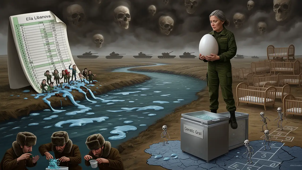 Cover art: Země vdov, kde ticho křičí z prázdných kolébek