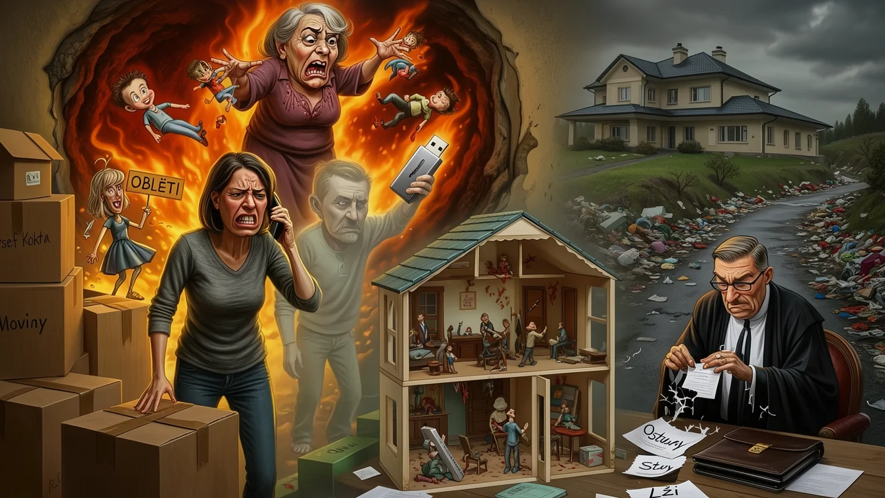 Cover art: Z krabic ven skočilo matčino temné divadlo