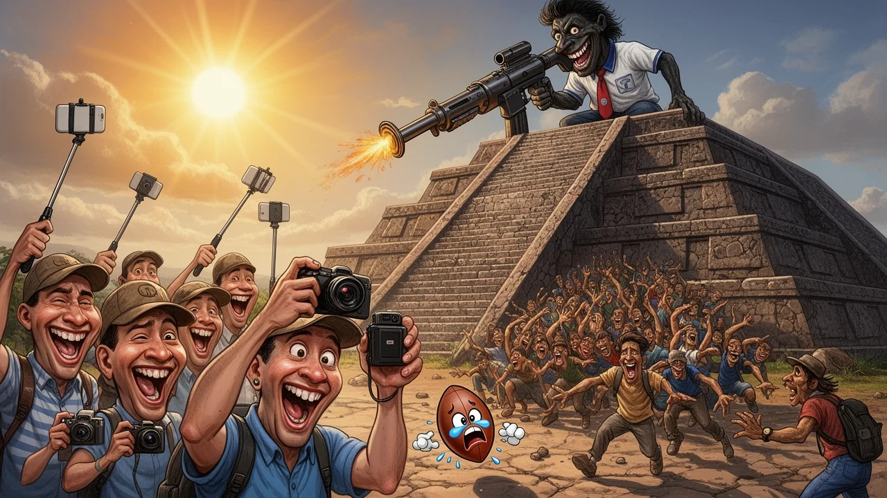 Cover art: Starověká pyramida láká davy na smrtící výhled