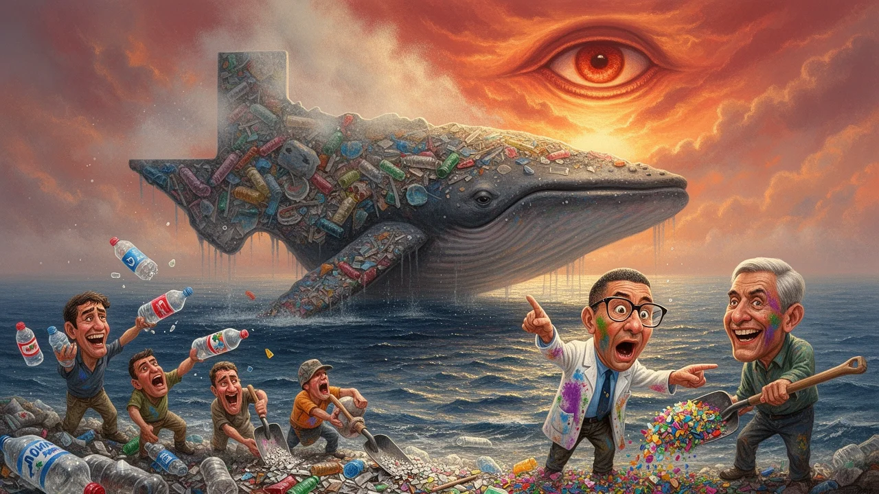 Cover art: Jak starý plast z tůně ohřívá nebe nad námi všemi