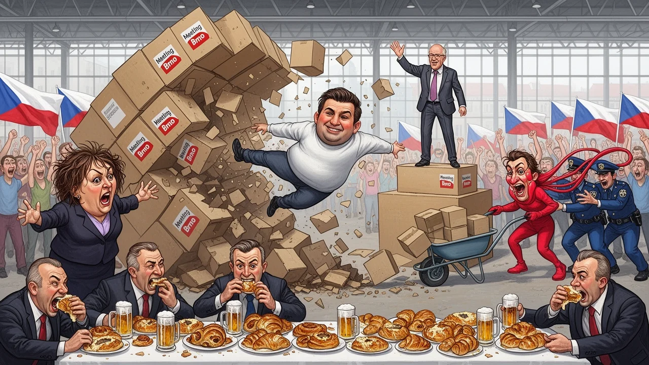 Cover art: Papírová válka o historii na brněnském výstavišti