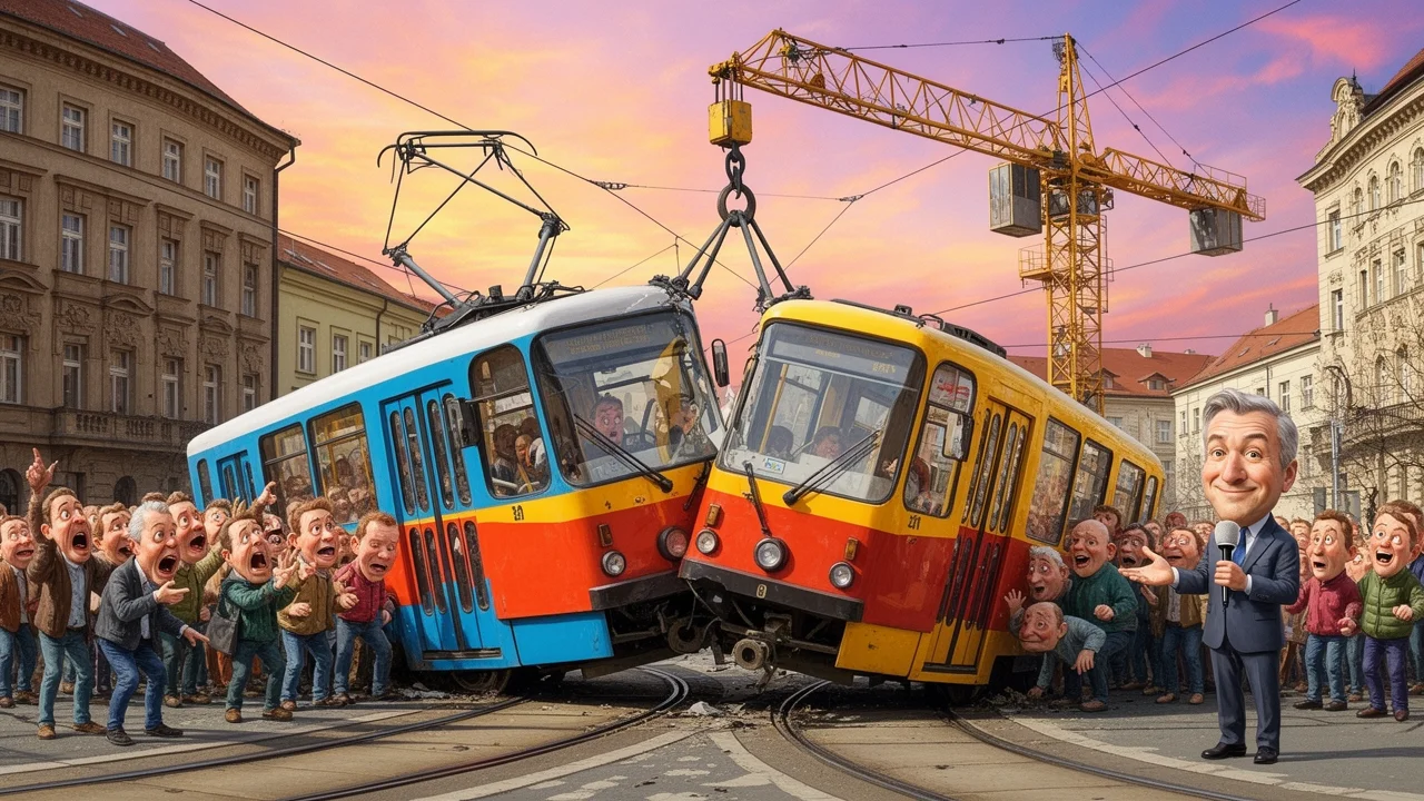 Cover art: Pondělní romance na kolejích s vůní autojeřábu