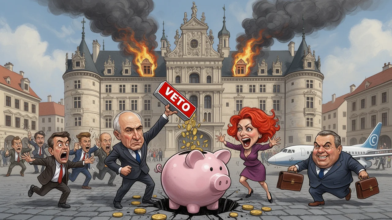 Cover art: Rozpočtová přetahovaná na Hradě a ve Sněmovně