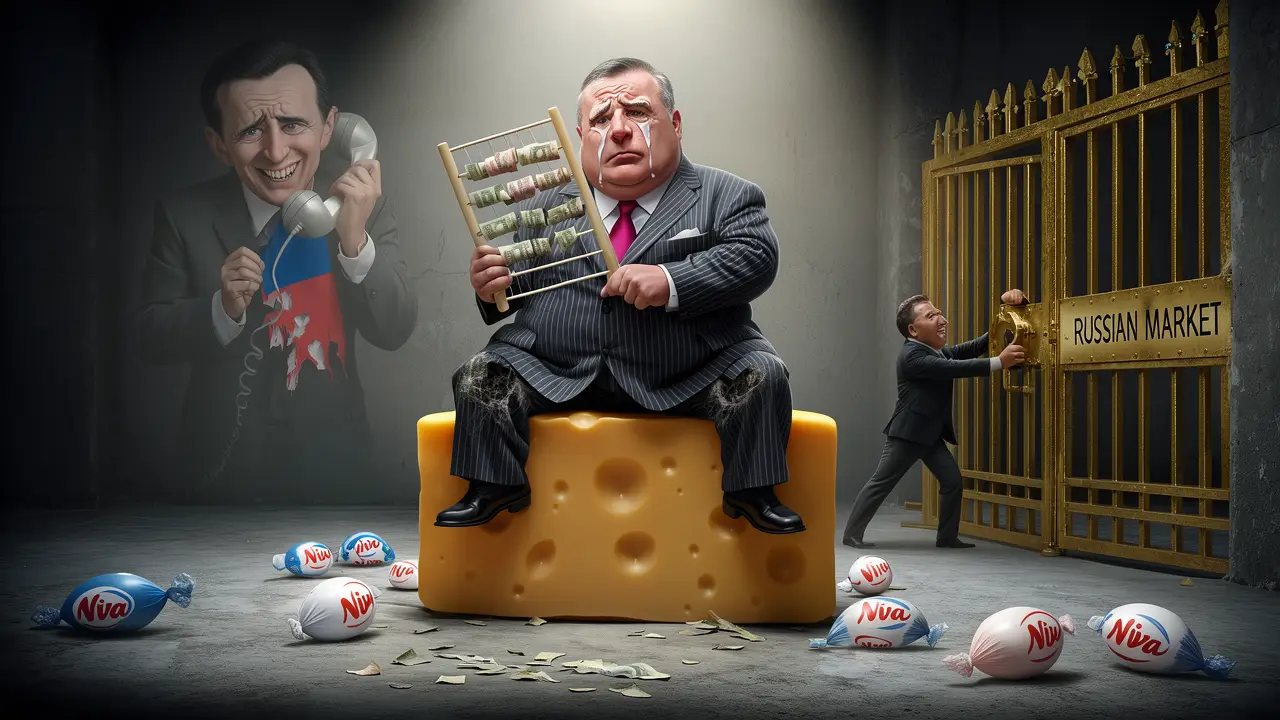 Cover art: Mléčný král pláče nad rozlitou nivou v Rusku
