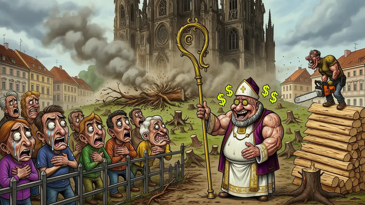 Cover art: Když padají stromy u chrámu a biskup volá po klidu zbraní