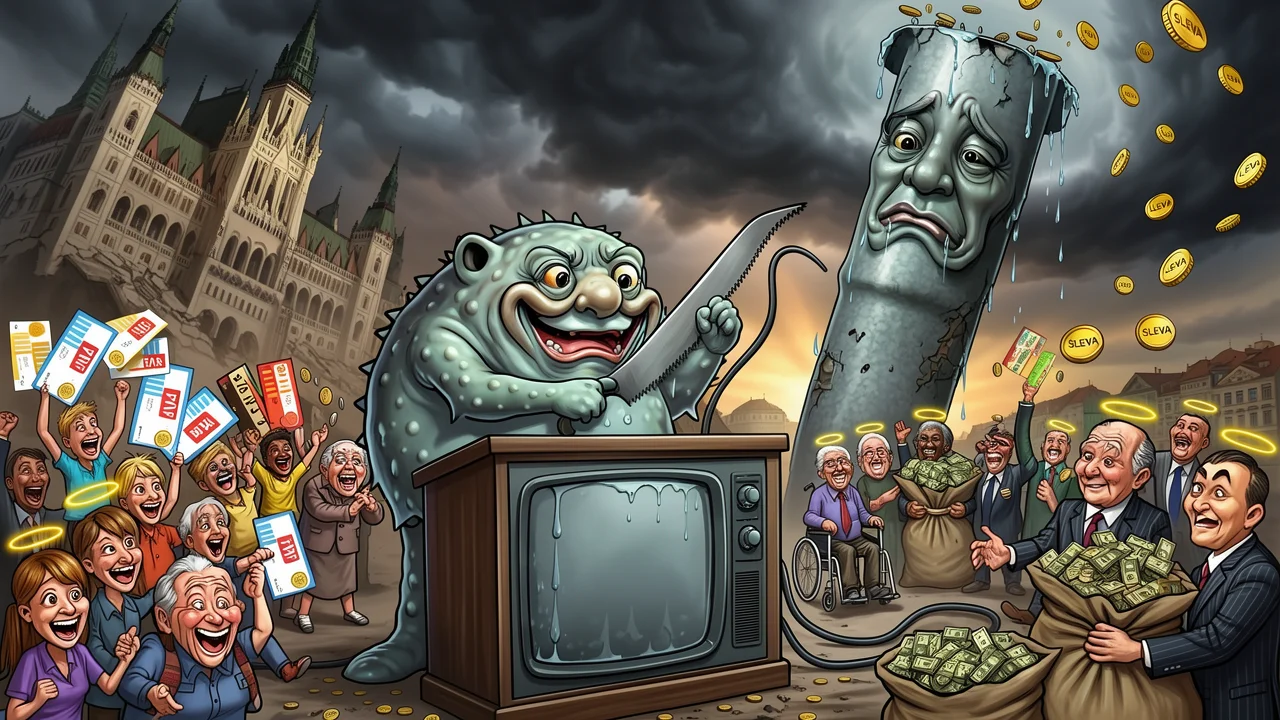 Cover art: Televize bez peněz jako skvělý dárek pro voliče