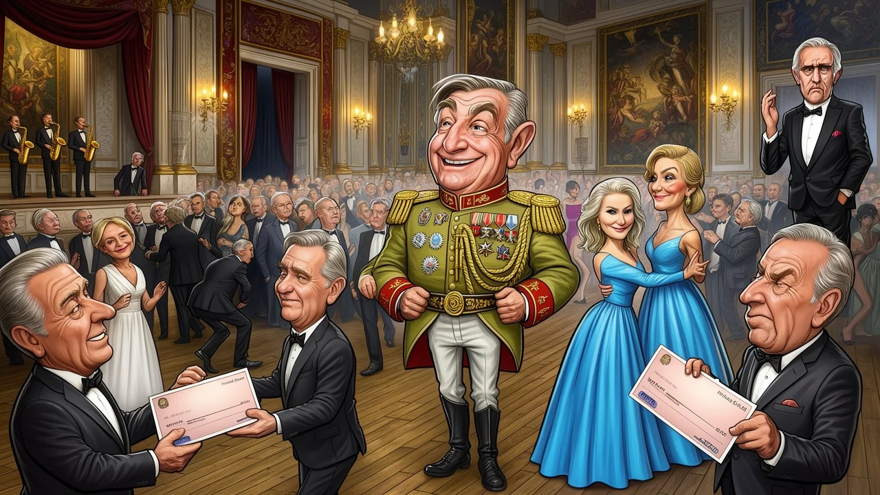 Cover art: Armádní miliony, krásné šaty a ministr v převleku