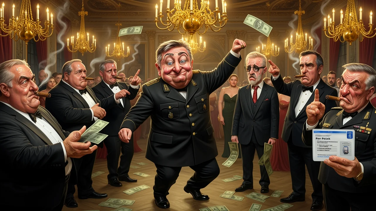 Cover art: Skandál na hradě plný zbrojařů a falešných generálů