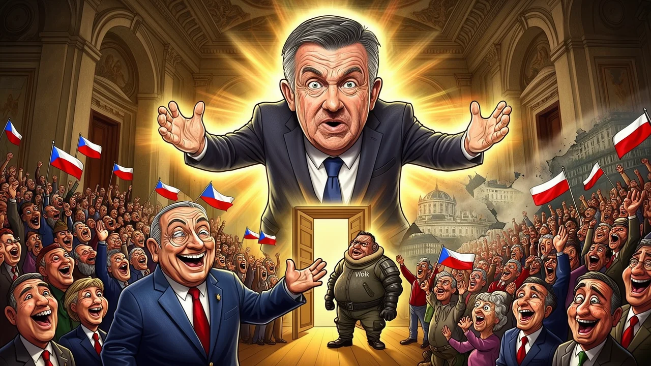 Cover art: Mistr sochař s obřím egem v čele vlády