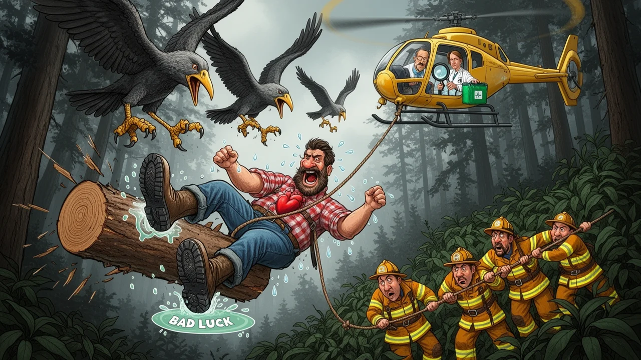 Cover art: Rychlý let z větve až do záchranného vrtulníku