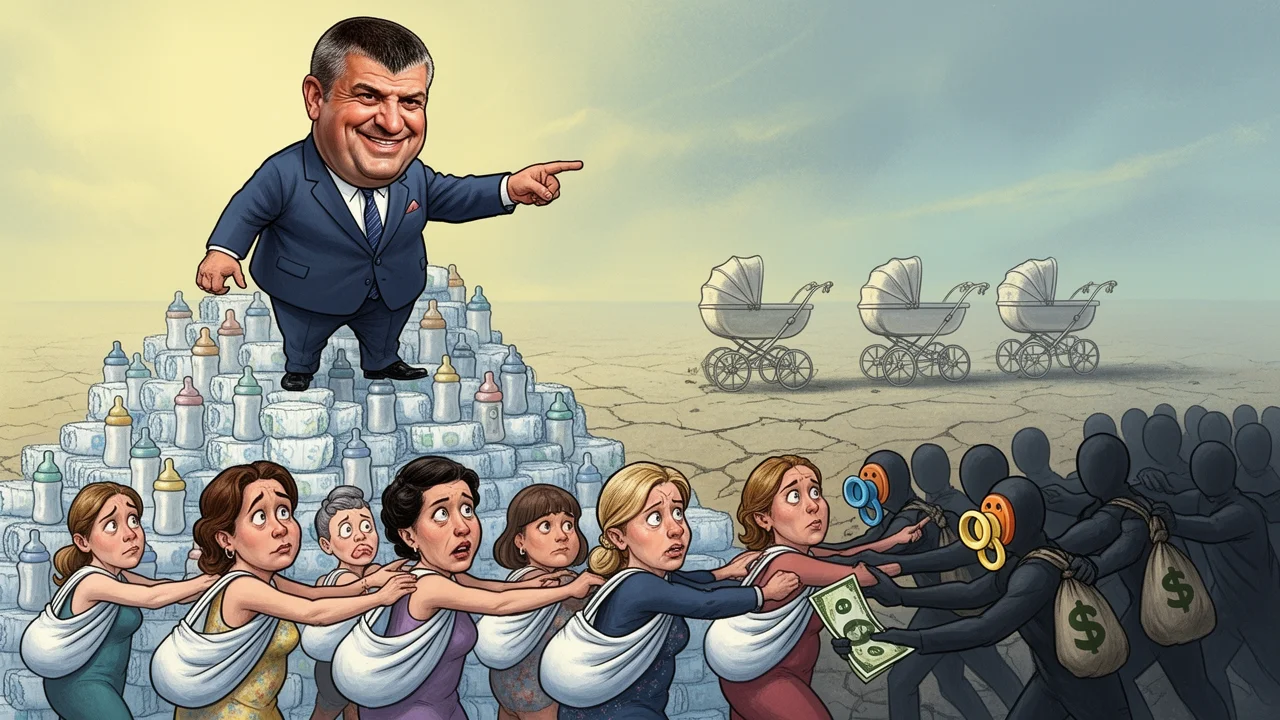 Cover art: Zachránce národa káže, ať prázdné jesle ožijí
