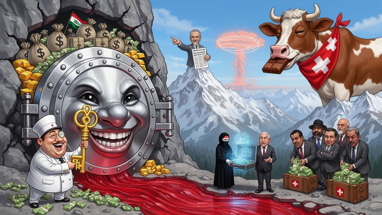 Cover art: Švýcarská pohádka o tom, jak se pere krev