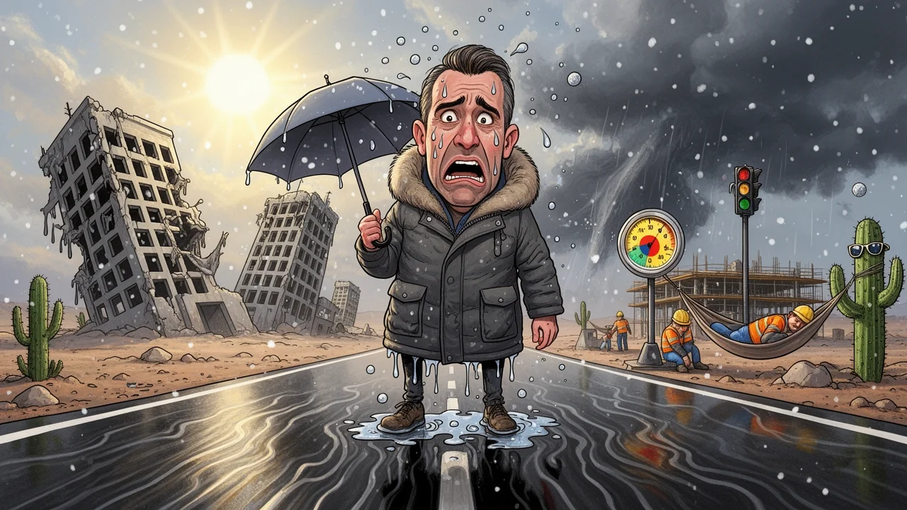 Cover art: Teplotní zmatek v mém šatníku a neschopní silničáři