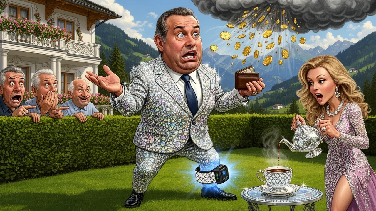 Cover art: Chudý exministr v luxusním vězení s dědičkou Swarovski