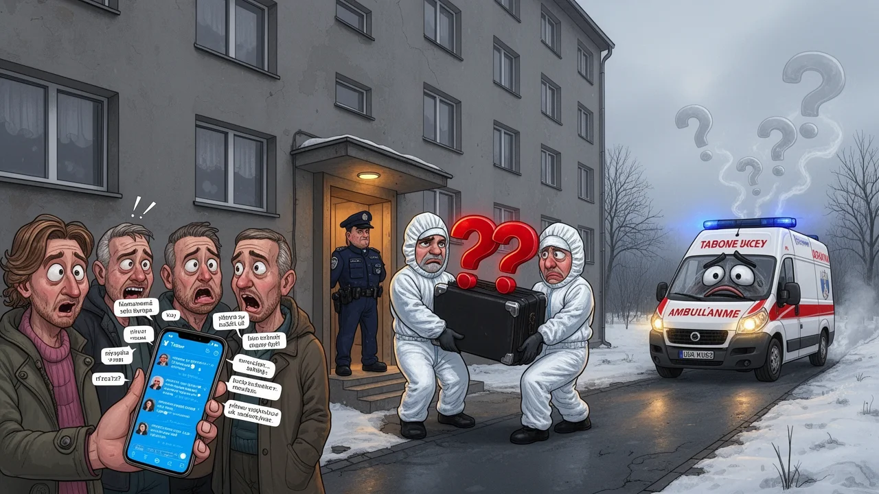 Cover art: Žlutá páska před domem a mráz v zádech