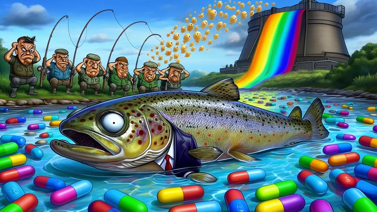 Cover art: Pstruh se směje, i když by měl spíš plakat