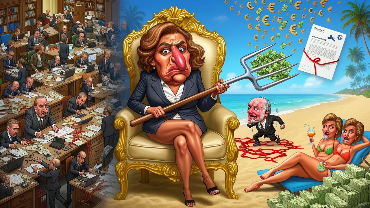 Cover art: Pravá ruka ministra vybírá ze dvou kapes