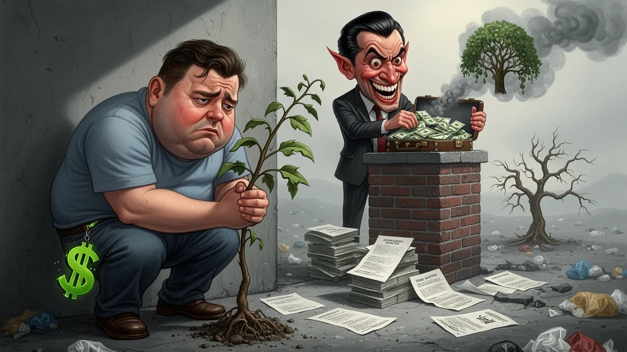 Cover art: Zelený podvod, který stál miliardáře veškeré iluze