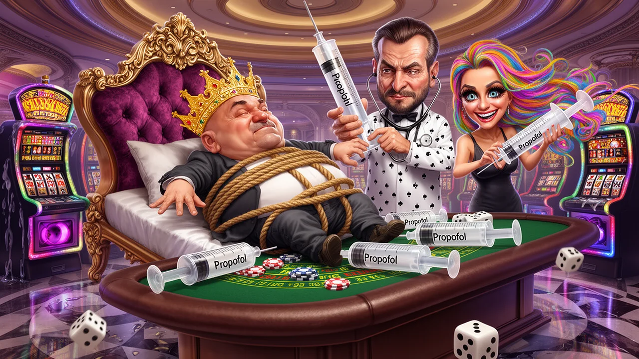 Cover art: Král hazardu, který vsadil na propofol a vášeň