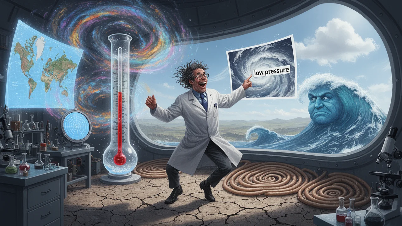 Cover art: Frontální zlom nad vyprahlou zemí