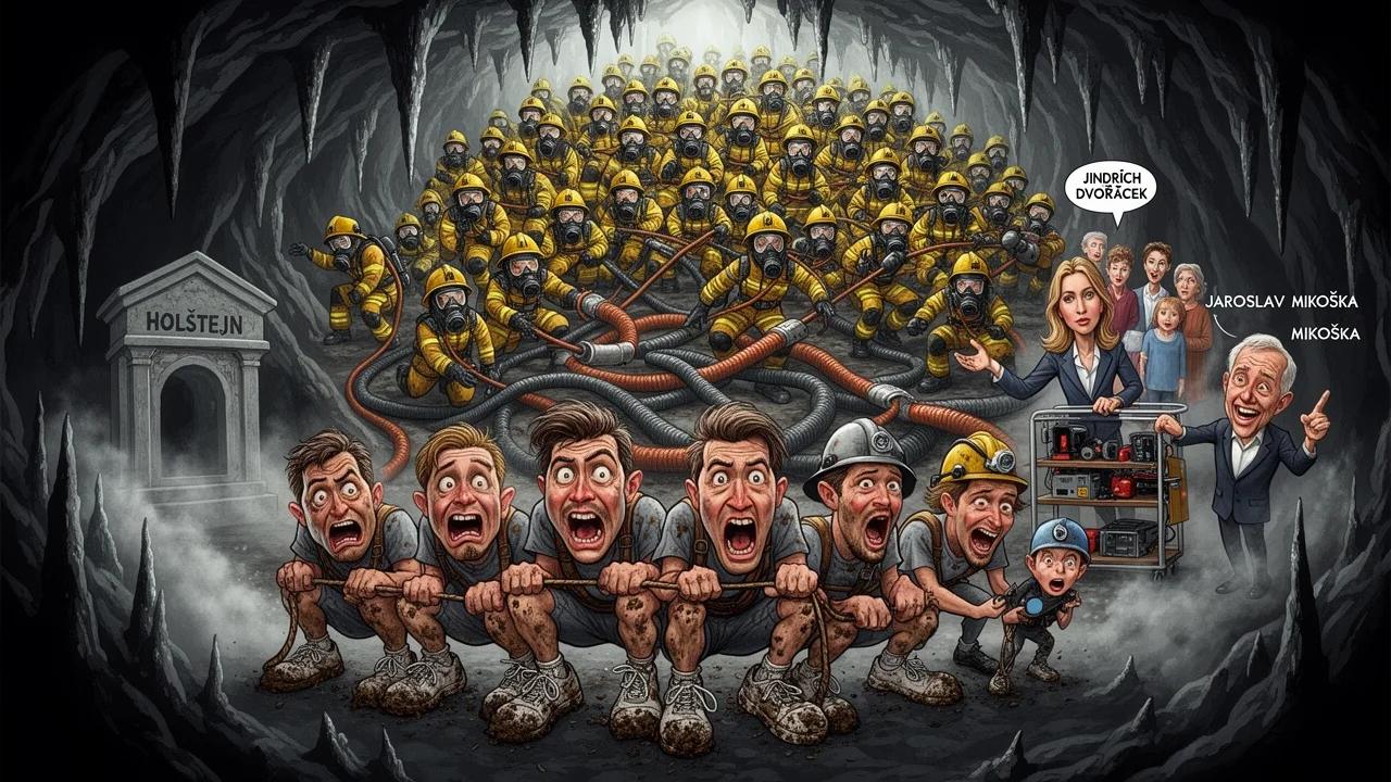 Cover art: Pět amatérů pod zemí a plyn, co nechtěl uhnout