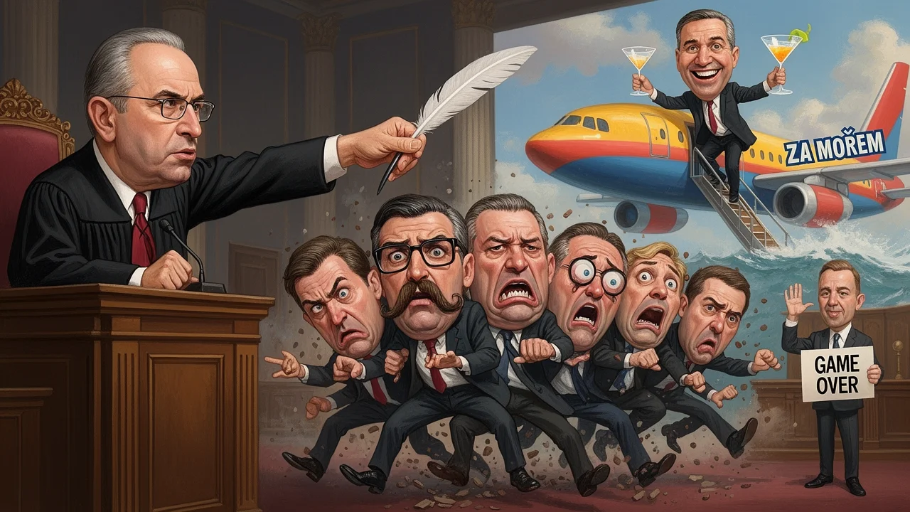 Cover art: Ministr Macinka zuří, prezident Pavel letí do Turecka