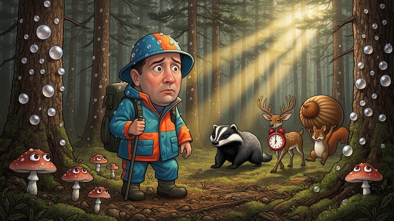 Cover art: Mlhové ráno v lese a letní houbový čas