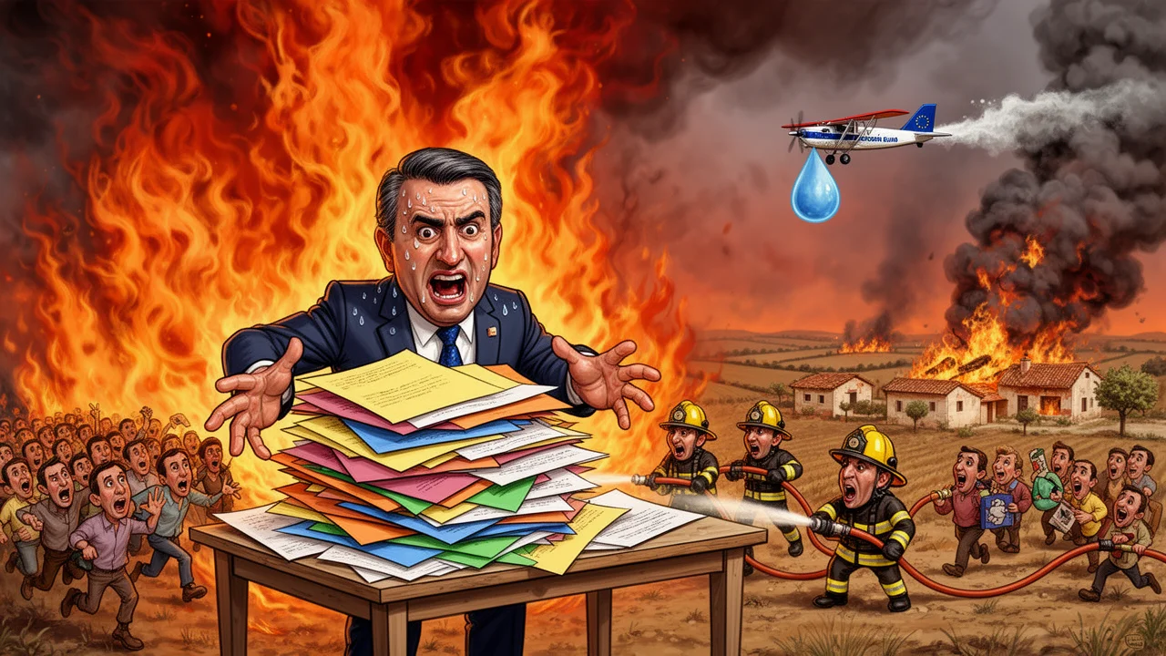 Cover art: V Madridu hoří lesy a politici přebírají velení