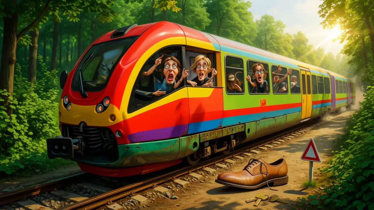 Cover art: Když pendolino brzdí a zbyde jenom bota