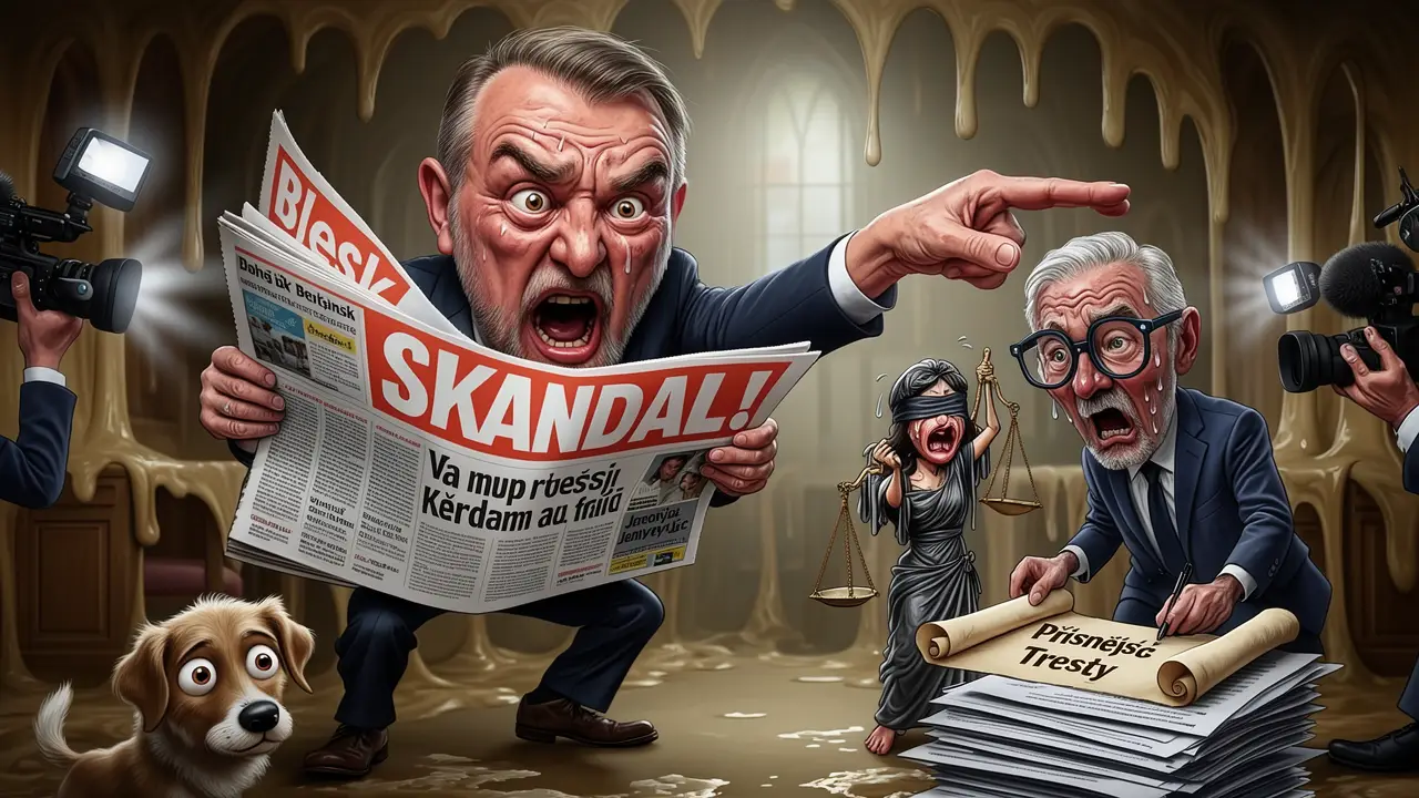 Cover art: Když premiér s Bleskem v ruce řídí justici