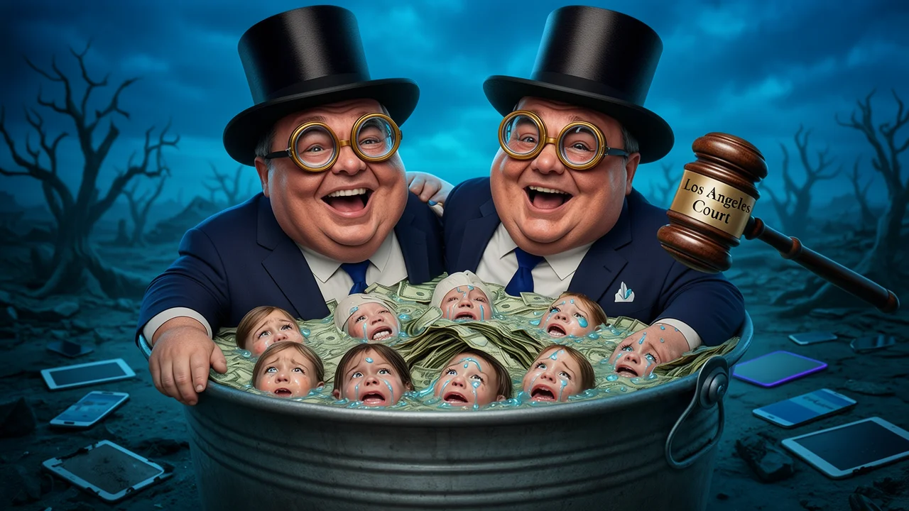 Cover art: Závislost dětí vykoupená za pouhé tři miliony dolarů